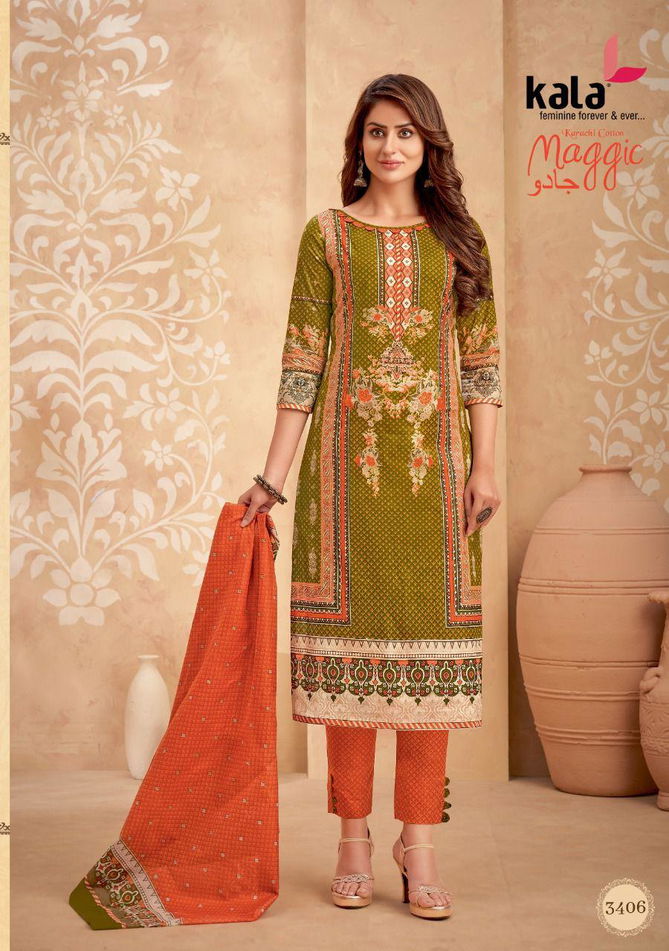 Kala Maggic 15 Karachi Cotton Regular Wear Printed Dress Material Collection